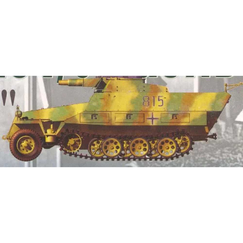 1/35 Scale AFV 35068 Sd.Kfz. 251/9 D Halftrack with 75mm Gun - German WWII Military Vehicle Model Kit for Collectors & Hobbyists - Perfect for Dioramas, Wargaming & Historical Displays
