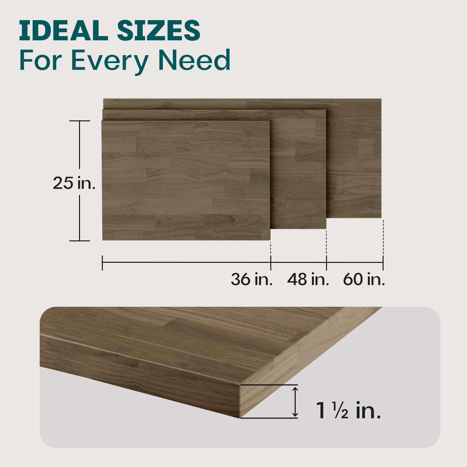 Premium Walnut Butcher Block Countertop - 5ft x 25
