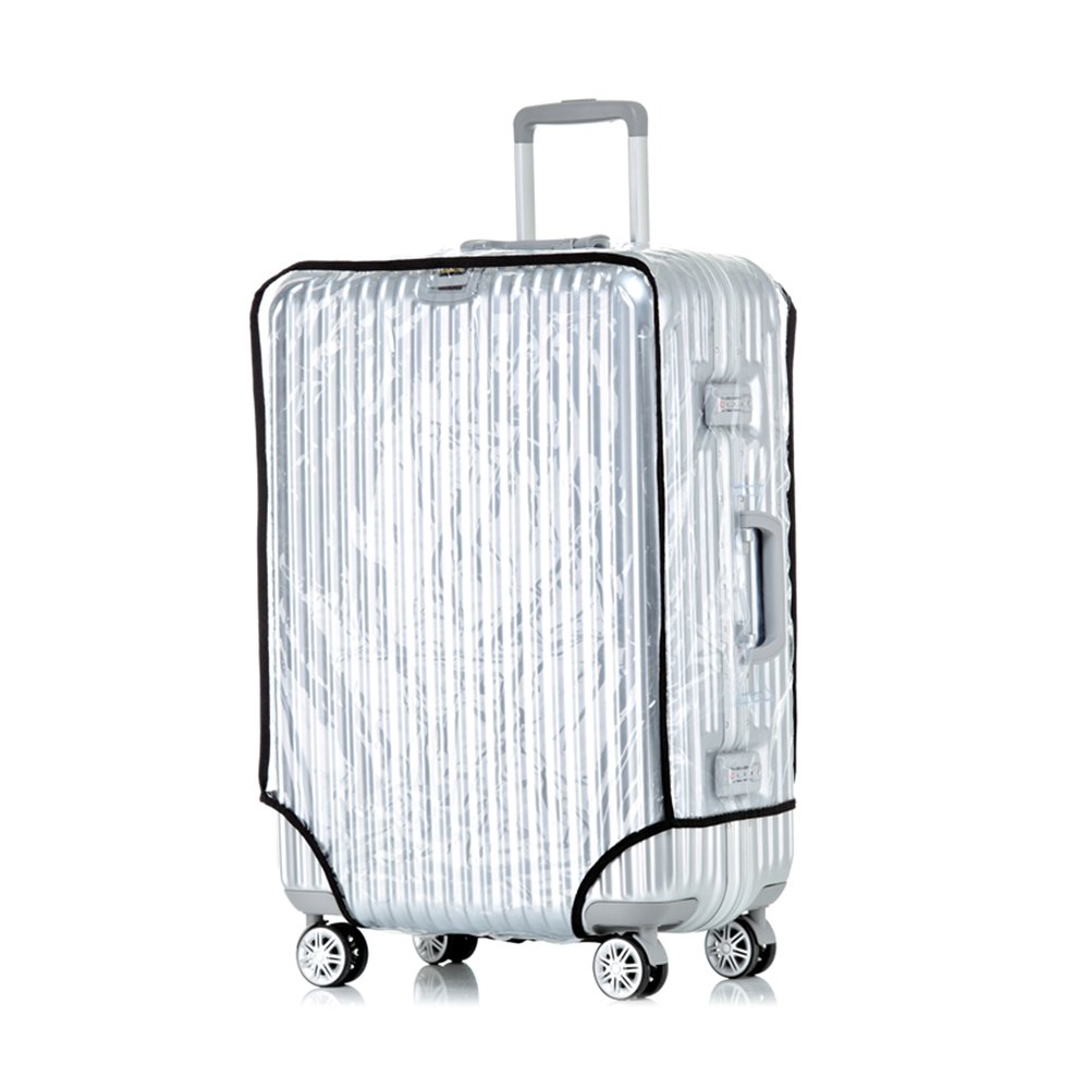 Everyfit Clear PVC Waterproof Luggage Cover Protector - 22 Inch Suitcase Protector for Travel, Airplane & Baggage Protection - Durable & Transparent Design for Easy Identification