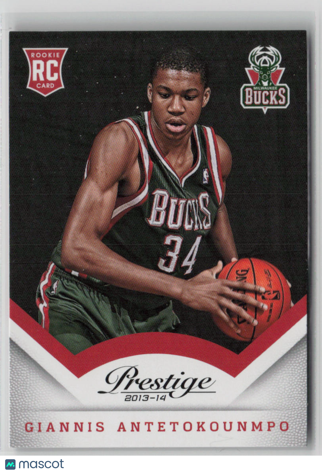 2013-14 Panini Prestige Giannis Antetokounmpo Rookie Card #175 - Rare NBA Basketball Trading Card for Collectors & Fans - Perfect for Sports Memorabilia Collections, Investment, and Gift Giving
