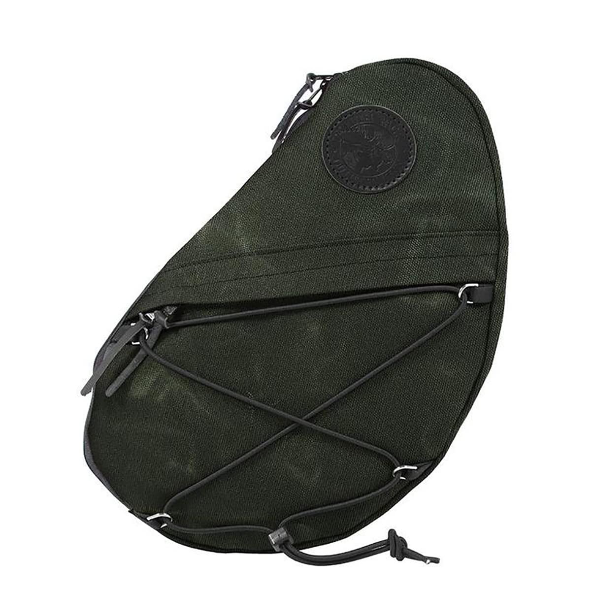 Duluth Pack Unisex Crossbody Sling Bag for Travel, Hiking & Camping - Waxed Olive Drab - Durable Outdoor Shoulder Bag for Everyday Adventures