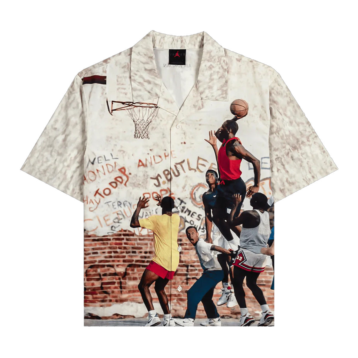 Air Jordan Camp Shirt 'Sail' - Men's Casual Button-Up Shirt for Streetwear & Summer Outfits | Perfect for Basketball Games, Music Festivals & Urban Fashion