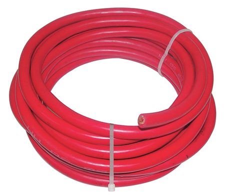 1 AWG Welding Cable - 25 ft Red Rubber Insulated Wire for High-Performance Welding & Industrial Applications