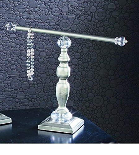 Antique Silver Bracelet Stand - Elegant Jewelry Holder & Display for Necklaces, Rings & Watches - Perfect for Home, Store & Gift Packaging