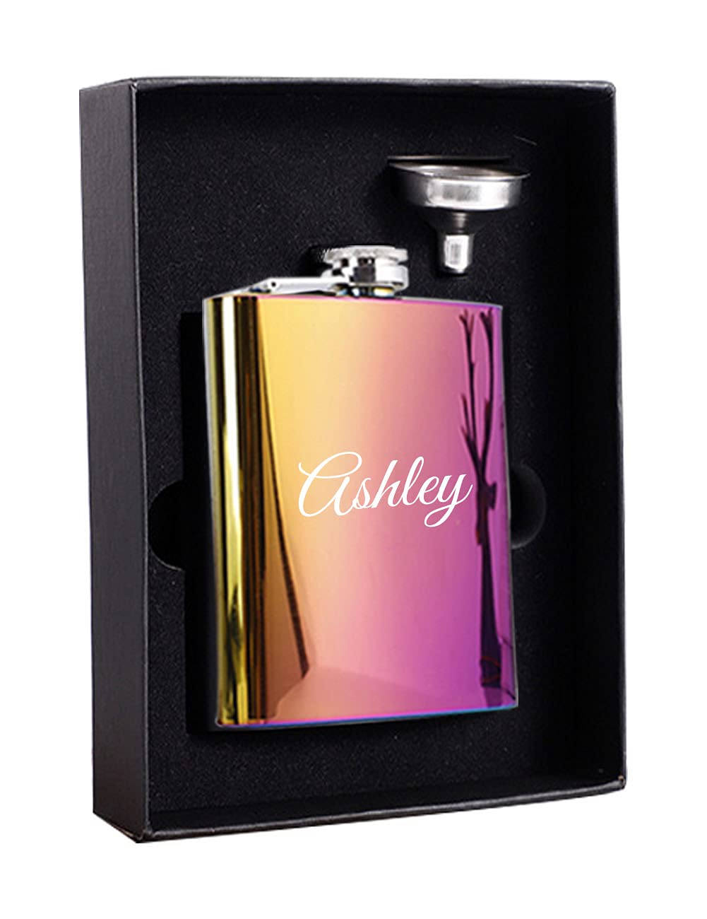 **Personalized 8oz Stainless Steel Flask for Women - Custom Engraved Bridesmaid Gift, Wedding Party, Best Friend, Birthday, Mother's Day & Valentine's Day - Perfect for Parties, Travel & Special Occasions**