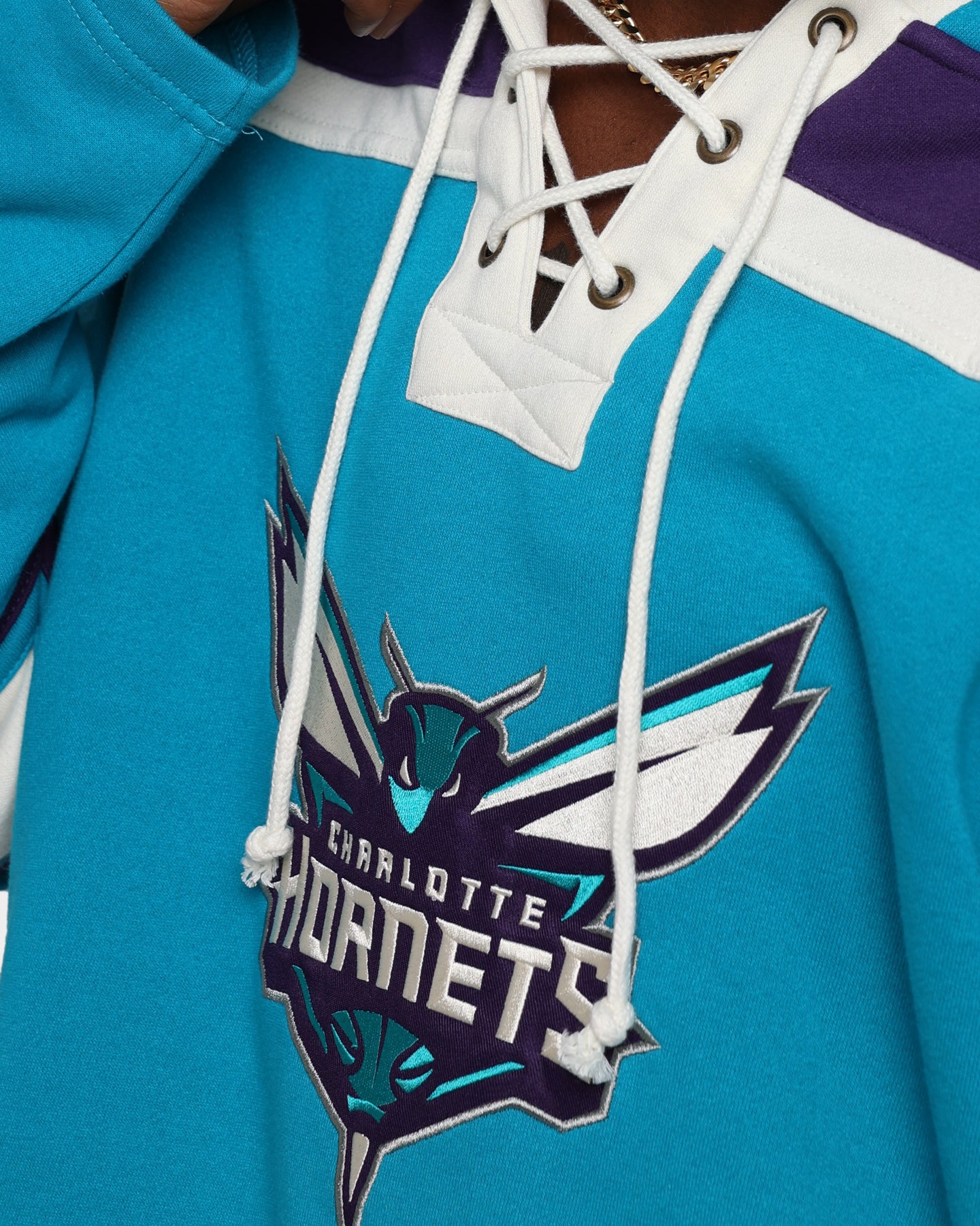47 Brand Charlotte Hornets Superior Lacer Hoodie Neptune - NBA Basketball Fan Gear for Men & Women - Perfect for Game Day, Casual Wear & Sports Events
