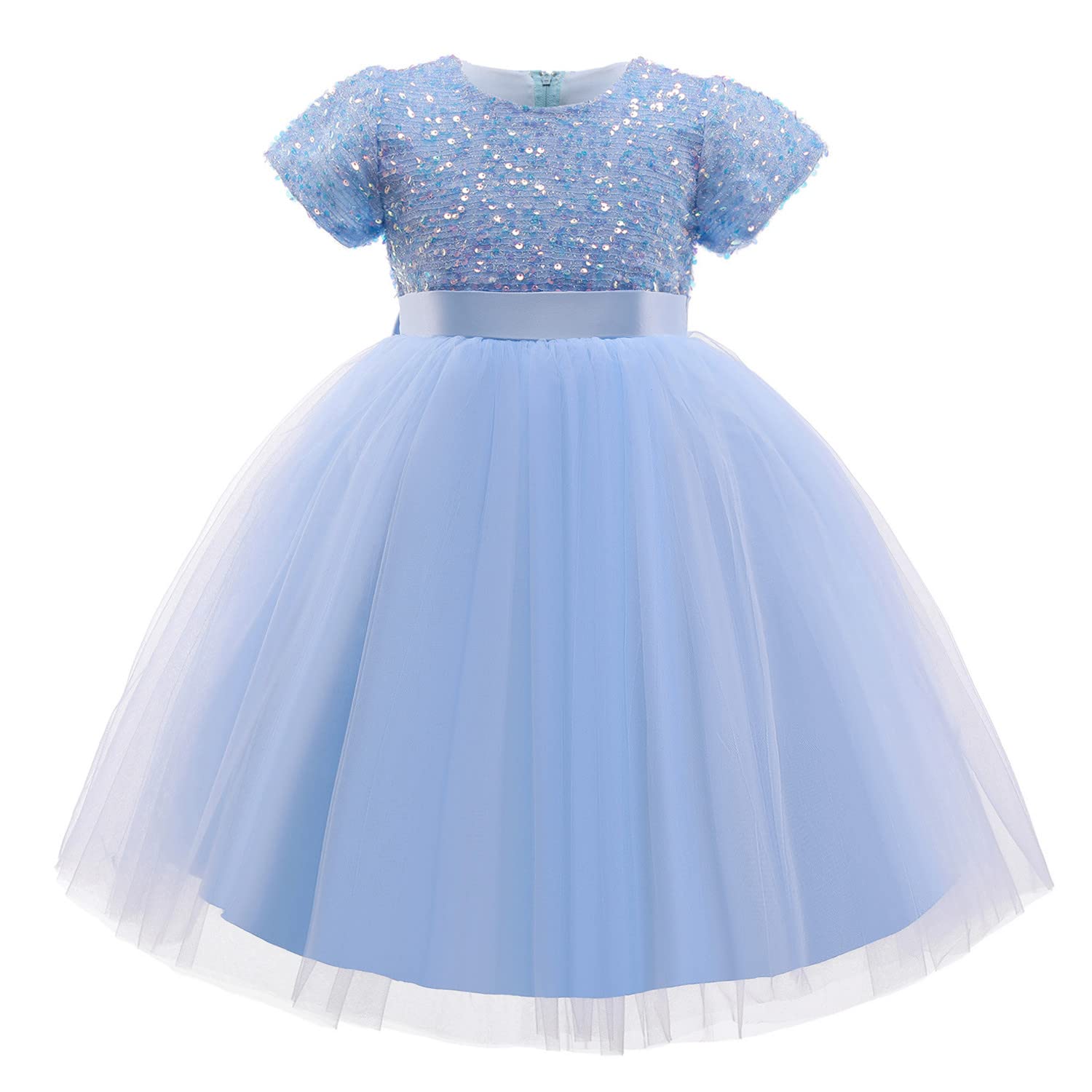 Flower Girl Dress for Weddings & Special Occasions | Girls Tutu Party Dress | Princess Birthday Gown | Formal Pageant Dress for Toddlers & Kids - Perfect for Weddings, Birthday Parties, Pageants & Photo Shoots