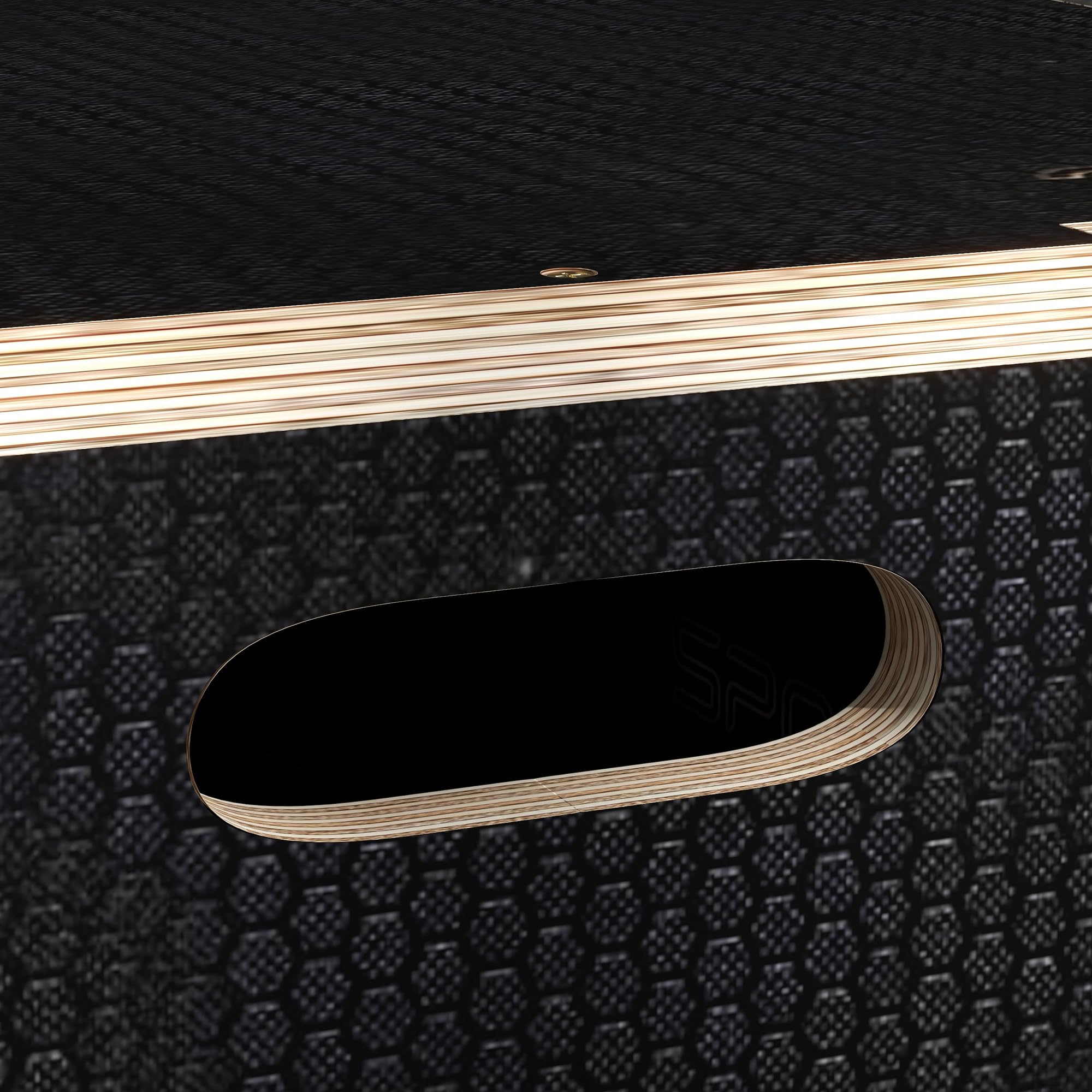 SPORTNOW Premium Beech Wood Plyo Box with Non-Slip Surface - 120kg Weight Capacity - Black - Perfect for CrossFit, Home Gym & Plyometric Training