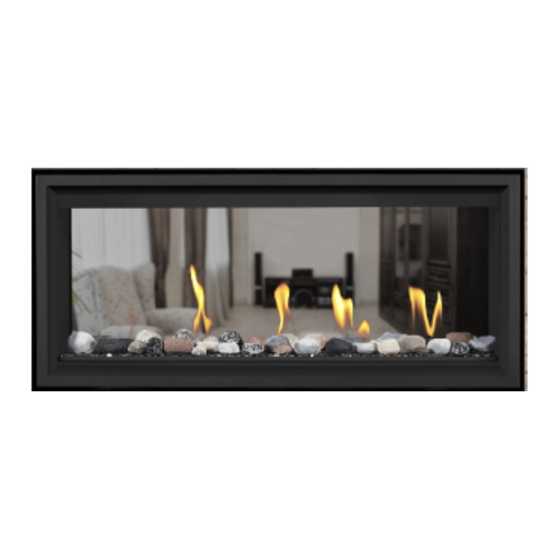 Napoleon Vector 38 See-Through Linear Direct Vent Gas Fireplace - LV38N2 1 | Modern Home Heating Solution for Living Rooms & Patios