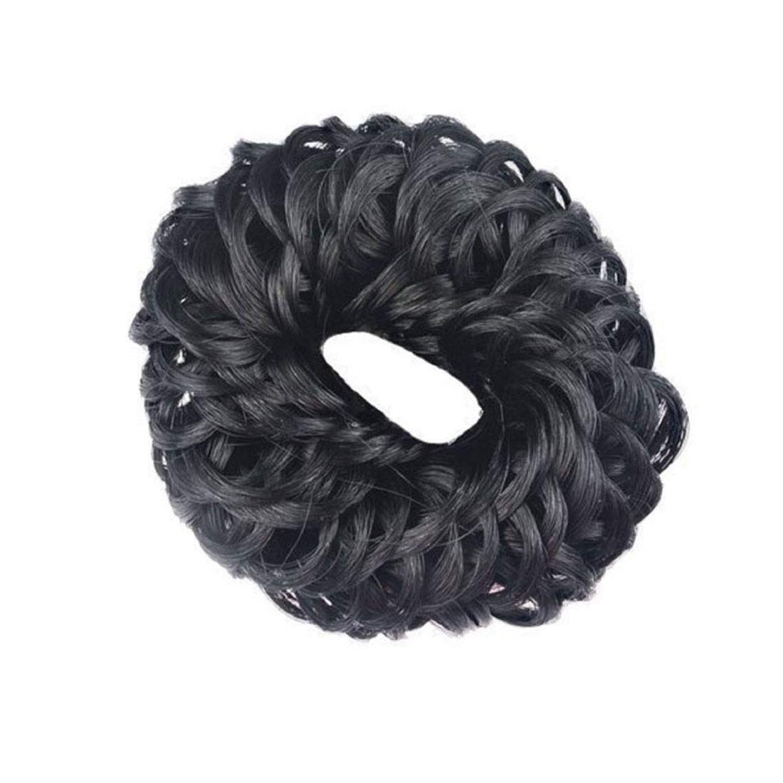 Stylish Juda Bun Hair Band for Women & Girls - 2-Pack Black Hair Accessories Set | Perfect for Weddings, Parties & Everyday Wear