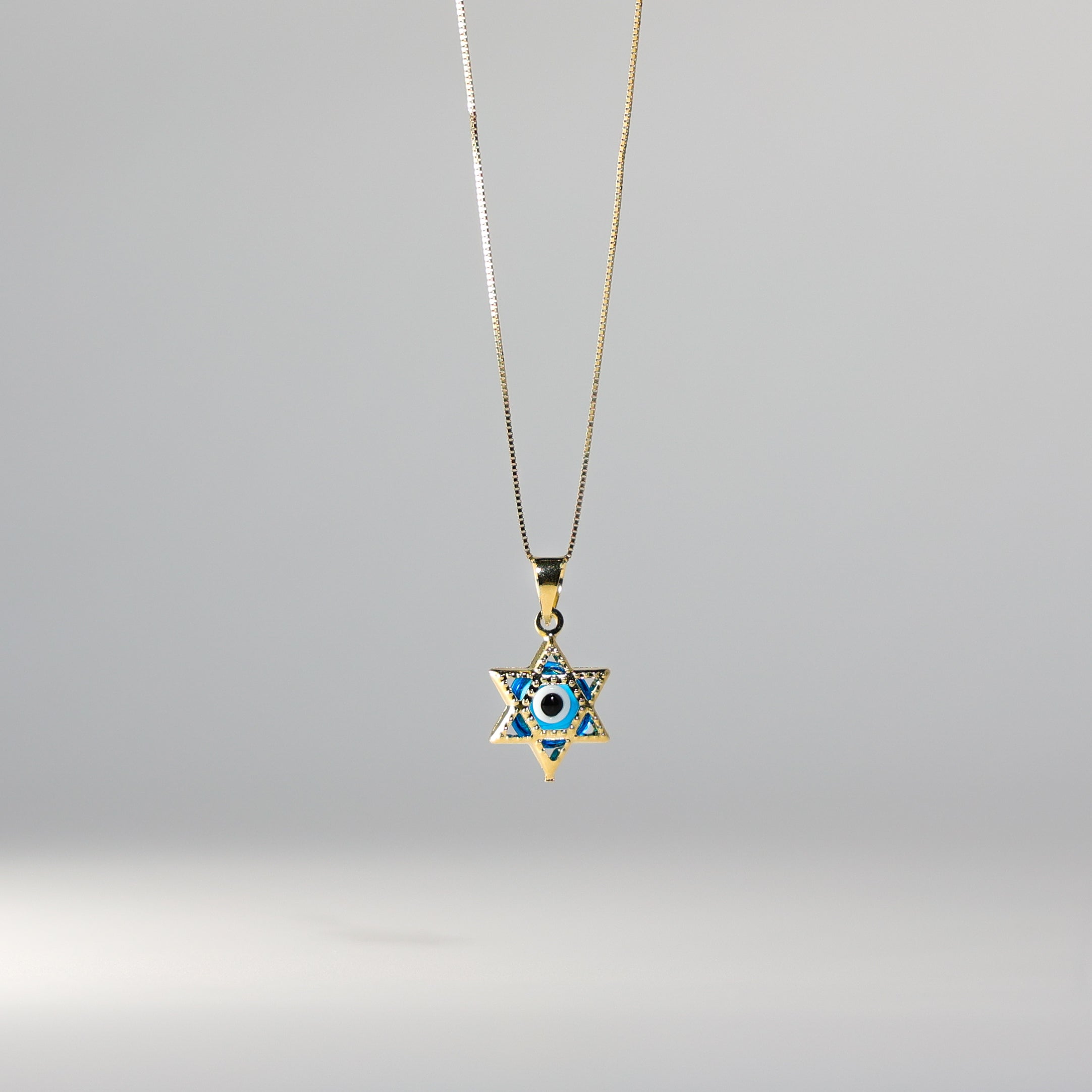Gold Evil Eye Star Pendant Necklace - 925 Sterling Silver Protection Charm Jewelry for Women | Perfect for Everyday Wear, Gift Giving & Spiritual Protection