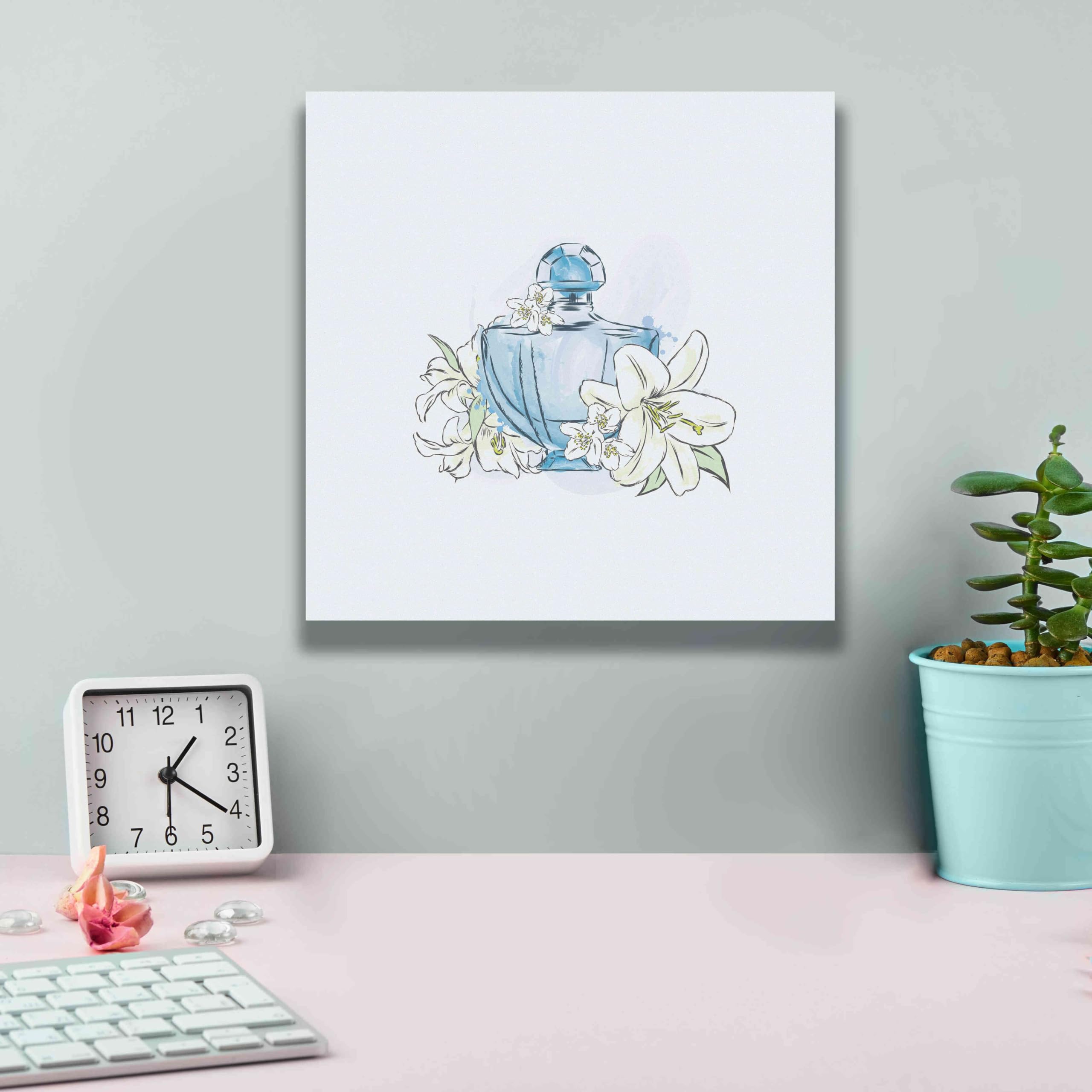 Incado Epic Graffiti 'Perfume II' Giclee Canvas Wall Art - 12x12 Inches Modern Home Decor for Living Room, Bedroom & Office