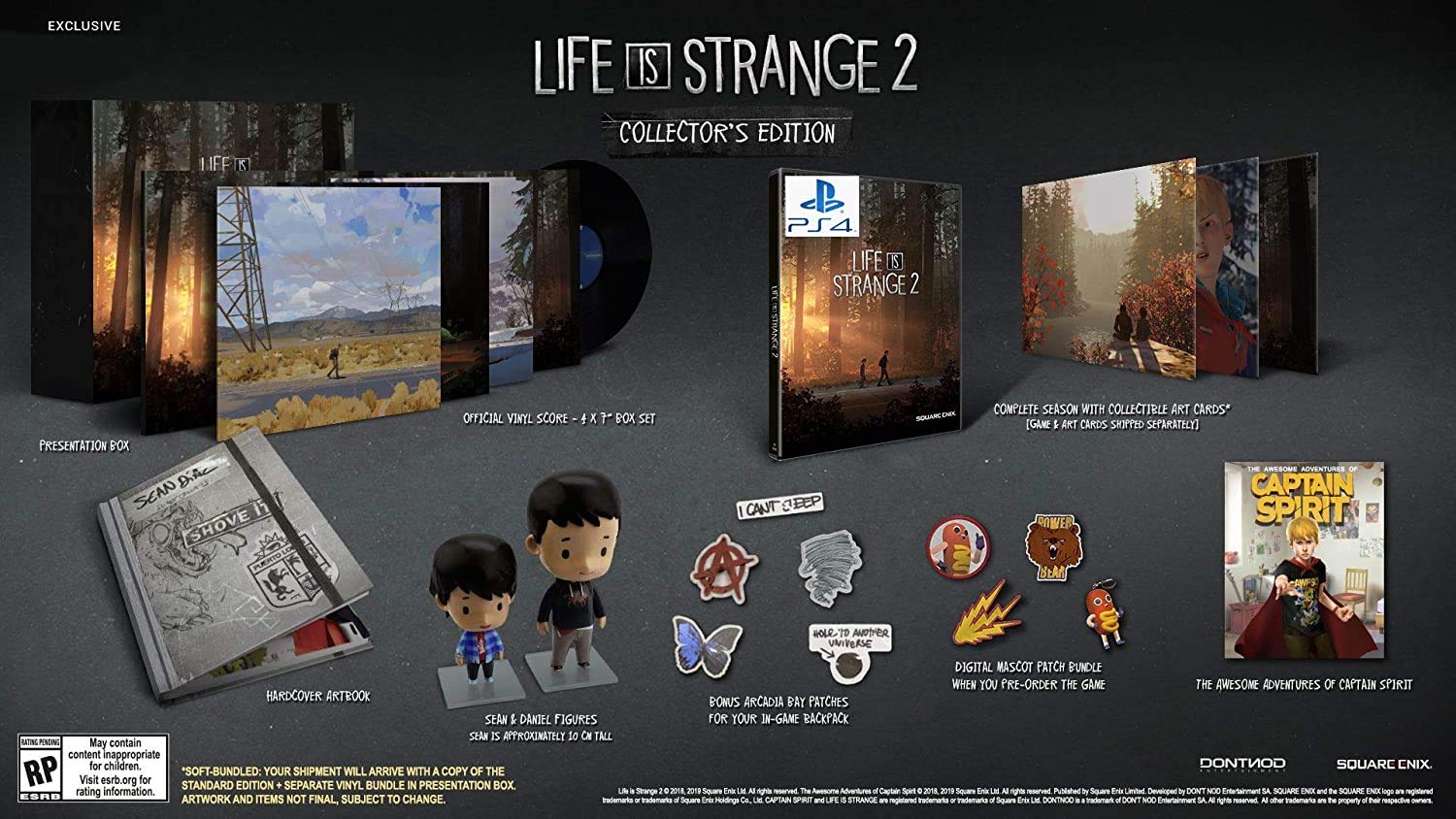 Life Is Strange Part 2 Limited Collector's Edition Bundle for PS4 - Exclusive PlayStation 4 Game with Bonus Content | Perfect for Fans & Collectors | Great Gift for Gamers & Story-Driven Adventure Lovers