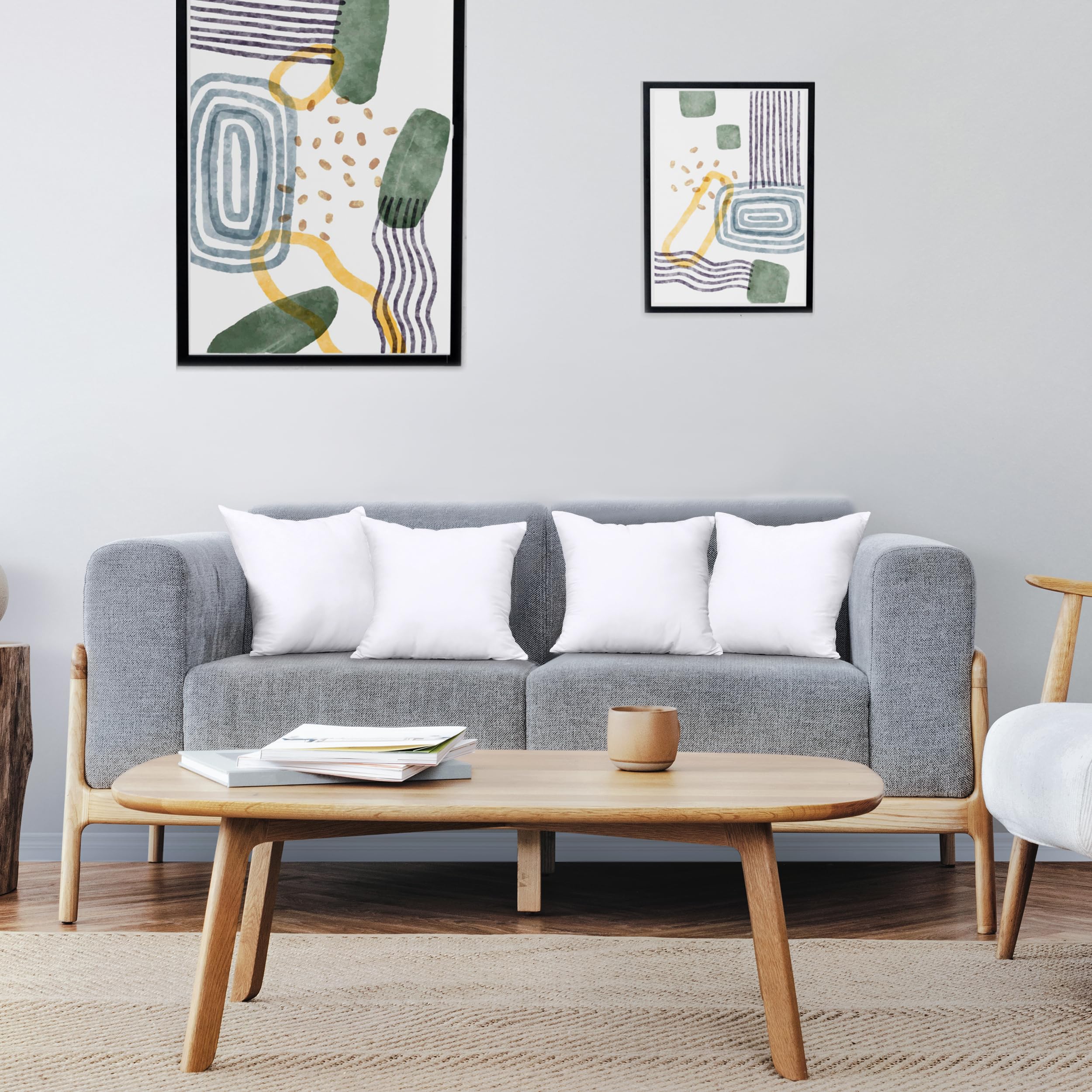 Utopia Bedding Throw Pillow Set of 24 (12x12 Inches) - Soft White Decorative Couch Pillows for Sofa, Bed & Home Decor | Perfect for Living Room, Bedroom & Dorm Room Styling