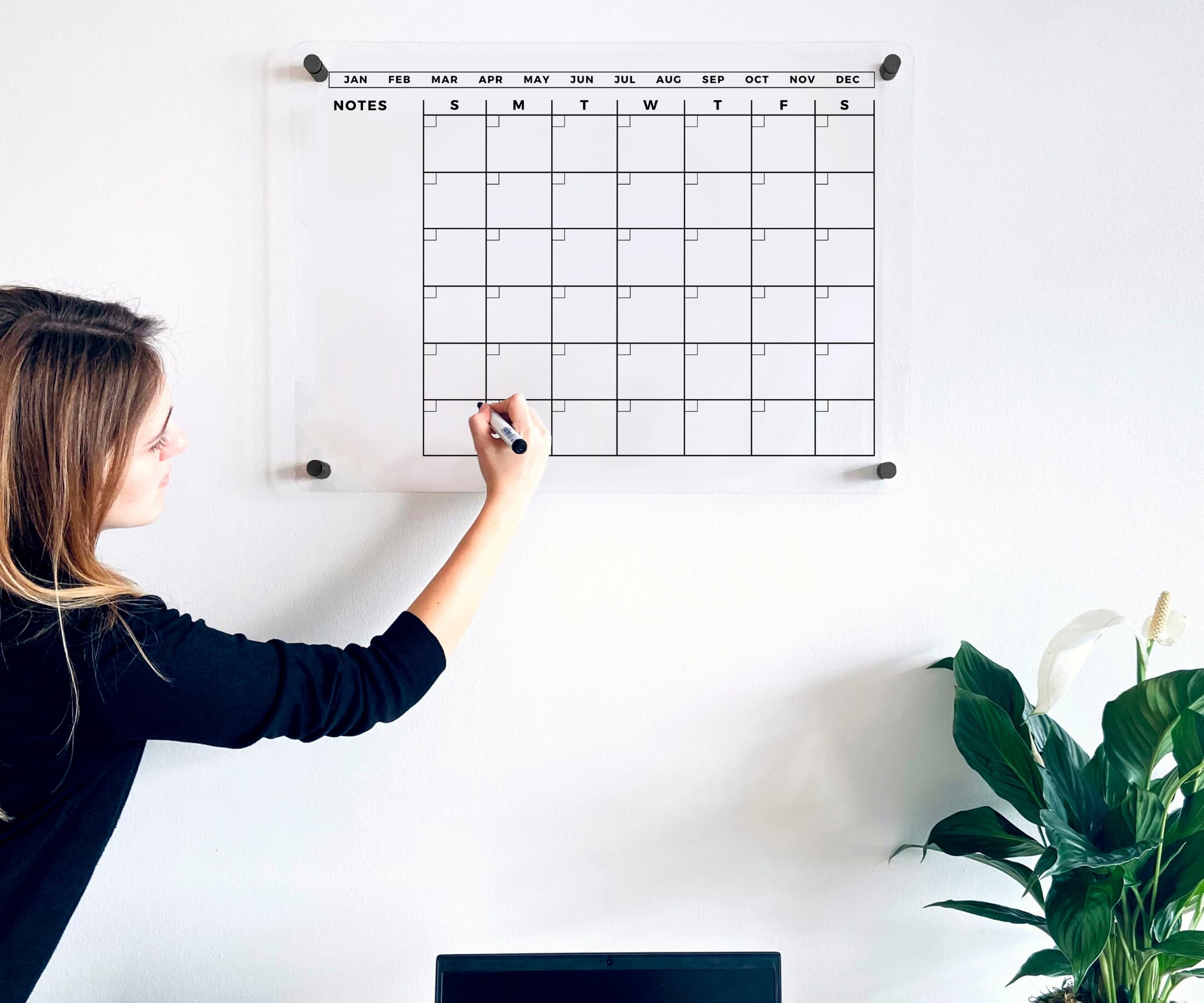 **2025 Large Acrylic Dry Erase Wall Calendar - 36x24