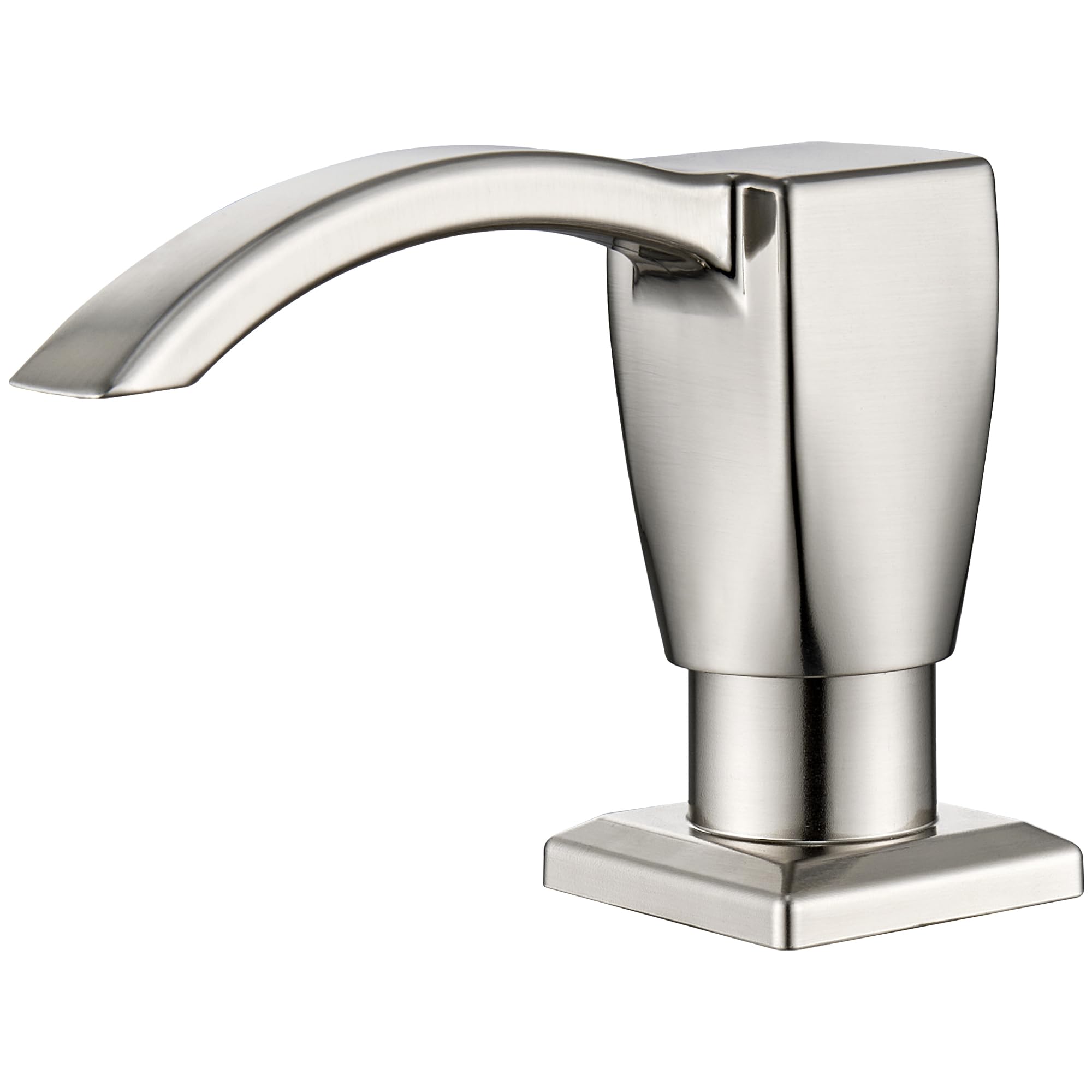 Ultimate Unicorn Kitchen Sink Soap Dispenser - Brushed Nickel ABS Plastic with 13oz Bottle | Built-in & Under Sink Mount | Perfect for Modern Kitchens, Bathrooms & RV Use