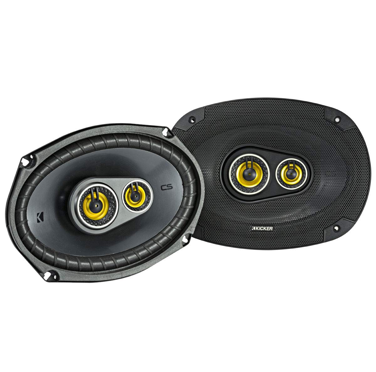 Harmony Audio Kicker 46CSC6934 6x9 Inch 3-Way Full Range Car Stereo Speakers Pair with Sound Dampening Kit - Premium Audio Upgrade for Cars, Trucks & SUVs
