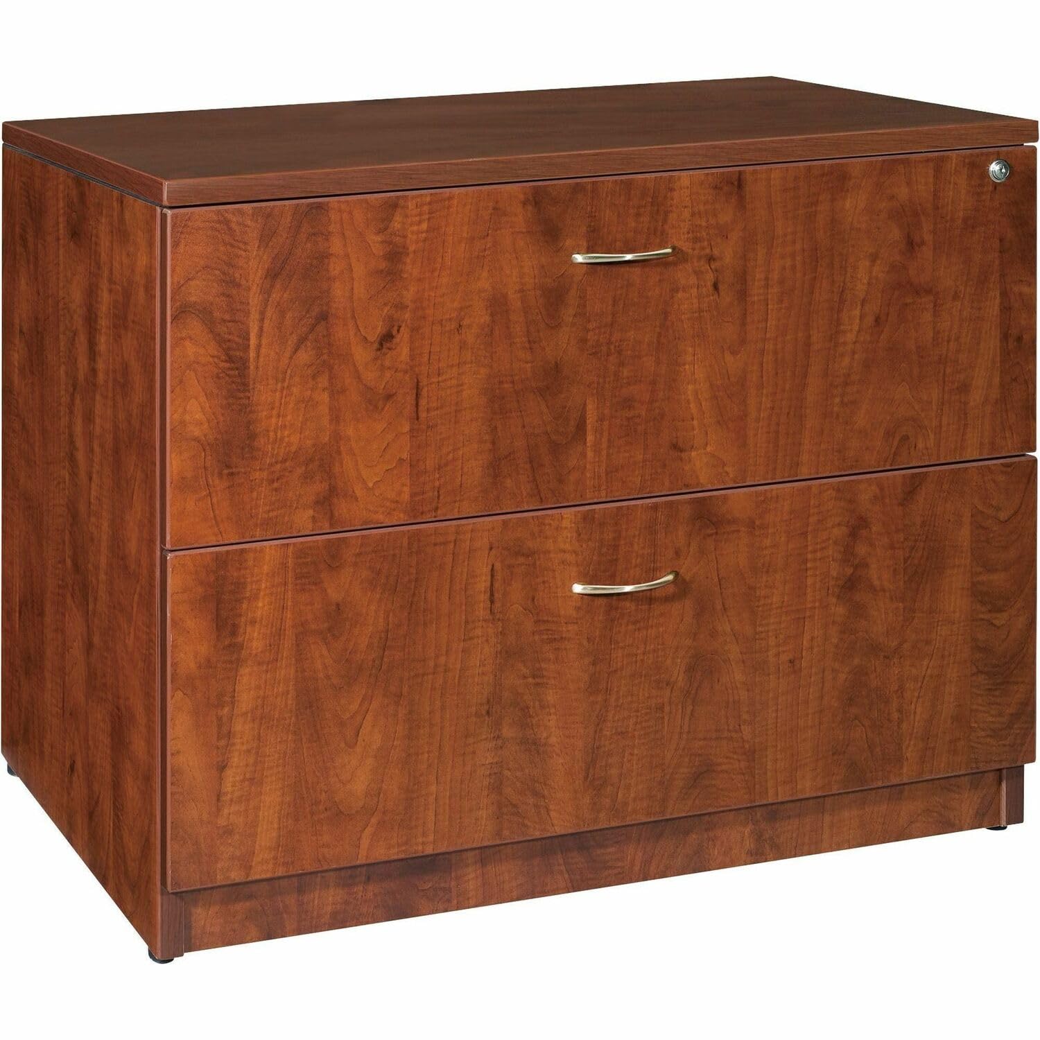 Lorell LLR69433 Essentials 2-Drawer Lateral File Cabinet - Letter Size, Black - Home & Office Storage Solution for Documents & Files