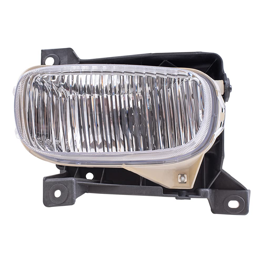 Brock Replacement Fog Light Kit - Driver & Passenger Side Oval Lamps with Steel Bumper Mount for 2000-2006 Toyota Tundra (Part# 81220-0C010, 81210-0C010) | Durable Off-Road Lighting for Night Driving & Adverse Weather Conditions