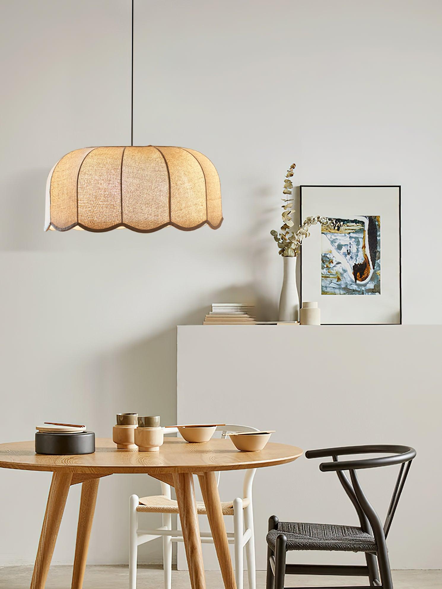 Handmade Banana Leaf Pendant Light - Natural Rattan Hanging Lamp for Boho Home Decor, Living Room, Bedroom & Patio Lighting