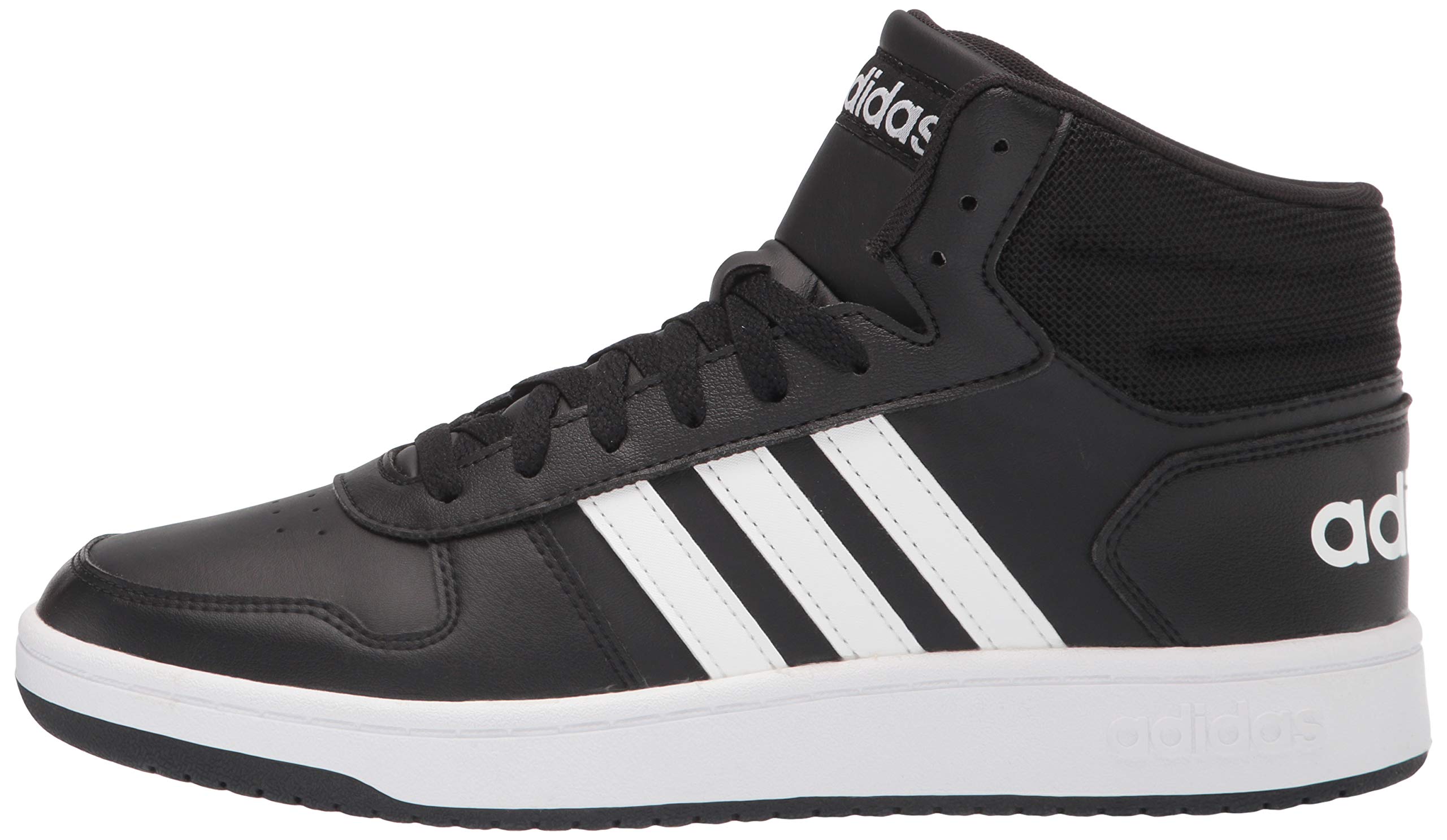 adidas Men's Hoops 2.0 Mid Basketball Shoes - High Top Sneakers for Men, Breathable Comfort & Ankle Support - Perfect for Indoor/Outdoor Court Play & Casual Streetwear