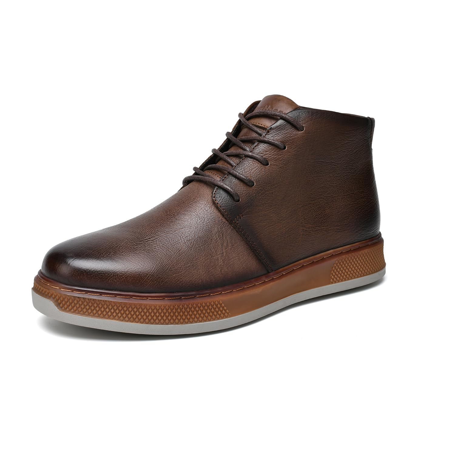 Men's Chukka Boots - Casual Ankle Boots for Motorcycle & Combat | Black Leather Boots for Everyday Wear & Outdoor Adventures