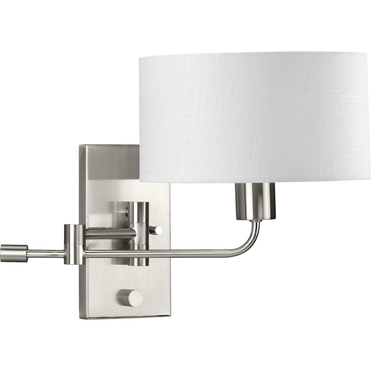 Carrick Collection One Light Summer Linen Shade Wall Light - Vintage Style Sconce for Bedroom, Living Room & Porch Lighting