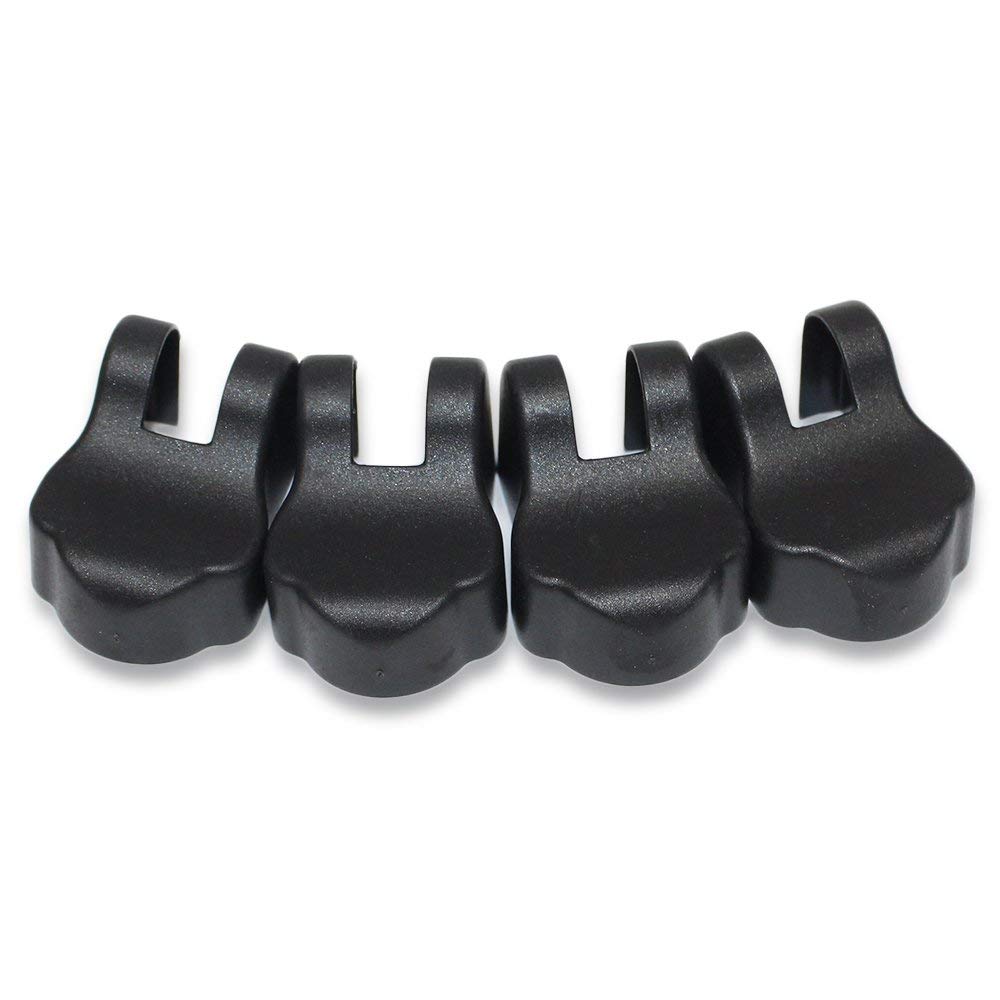 Waterproof Dustproof Car Door Lock Stopper Cover for Subaru Legacy Forester Crosstrek Outback - Black Arm Protector (4 Pcs) - Prevent Scratches & Protect Interior from Dirt