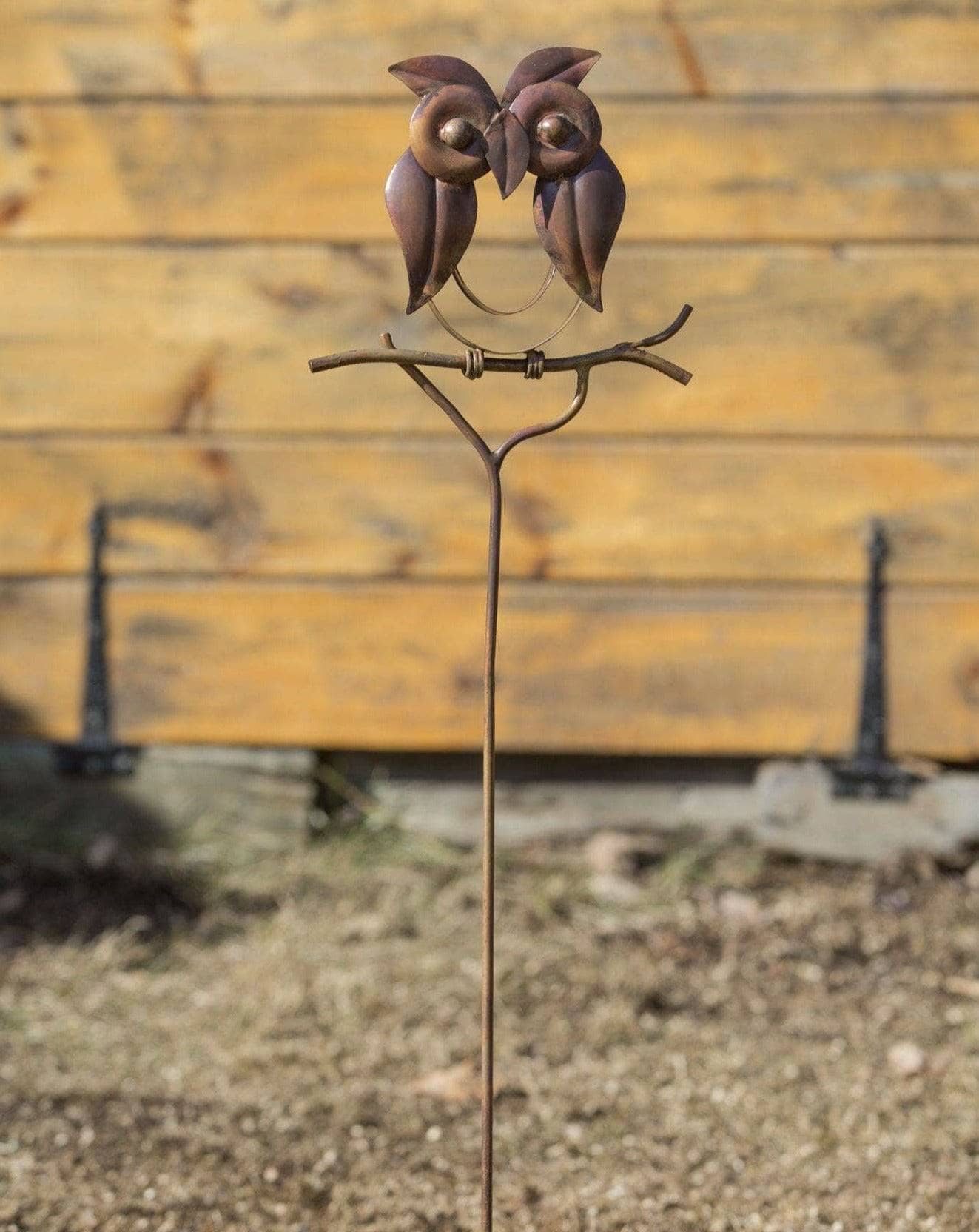 Wise Owl Garden Stake - Decorative Metal Owl Yard Stake for Outdoor Decor, Garden Art & Lawn Ornament | Perfect for Flower Beds, Patios & Backyard Landscaping