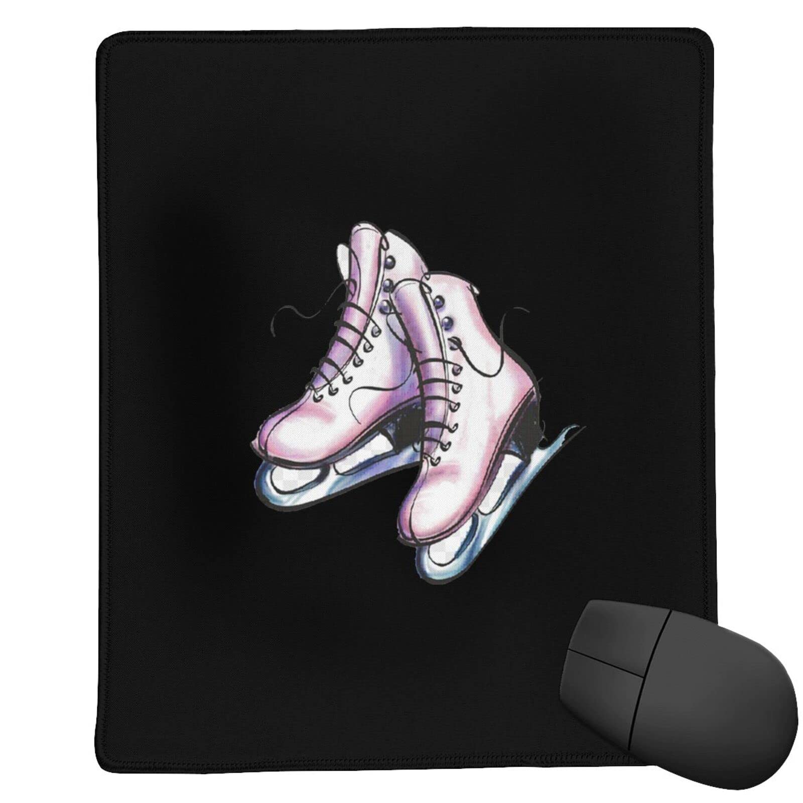 Cartoon Ice Skating Mouse Pad 25x30cm - Non-Slip Desk Pad with Printing, Thickened & Durable for Office & Gaming - Perfect for Computer Workstations & Home Office Setups