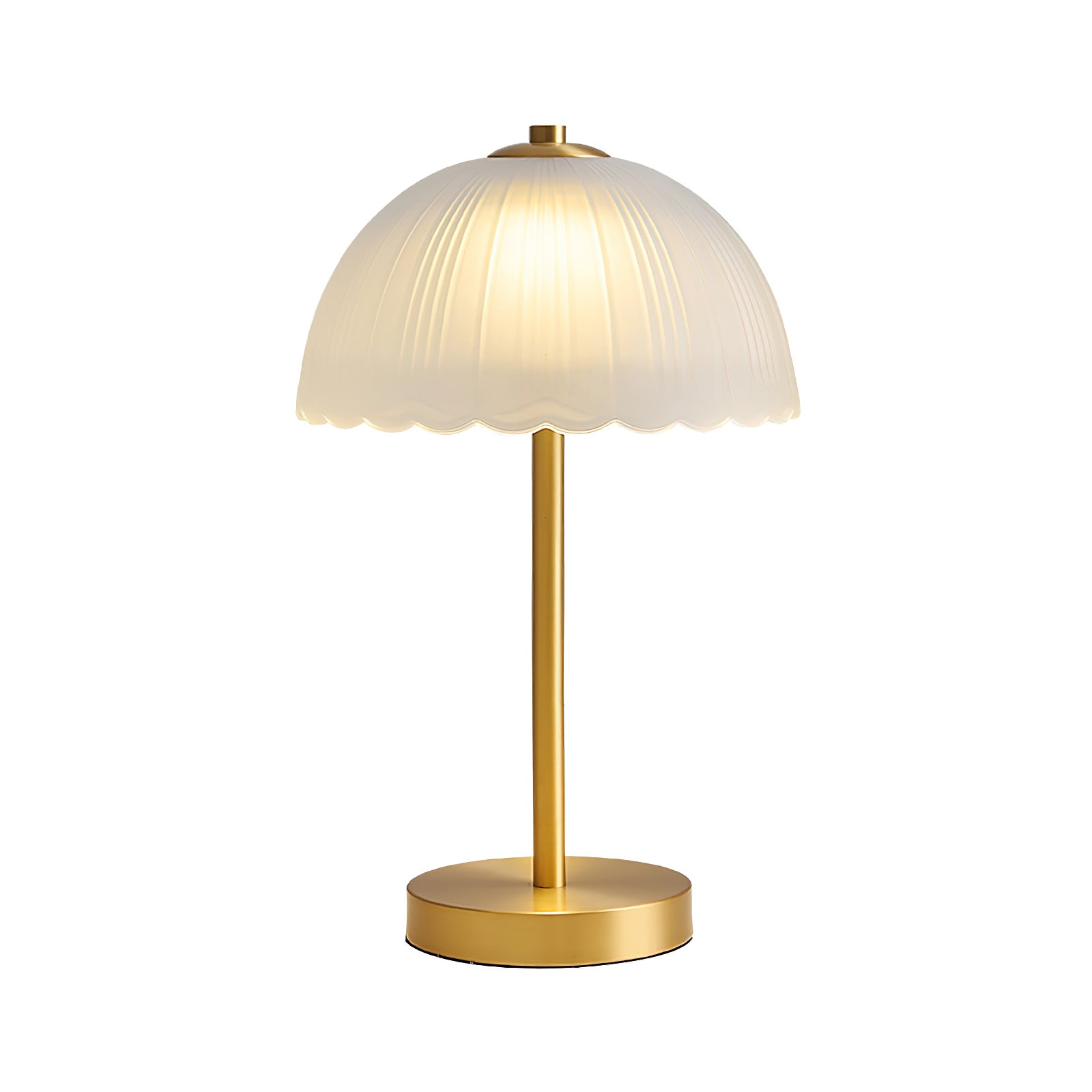 Compact LED Umbrella Table Lamp - Portable & Adjustable Night Light for Bedroom, Living Room, Office - Perfect for Reading, Decor, and Cozy Ambiance