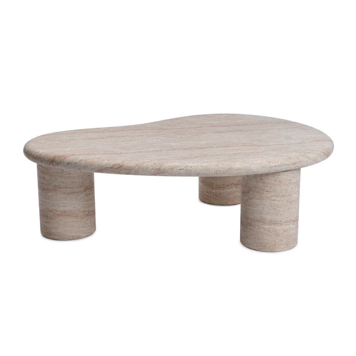 Azzurra Modern Travertine Coffee Table - Elegant Living Room Centerpiece for Home Decor & Entertaining