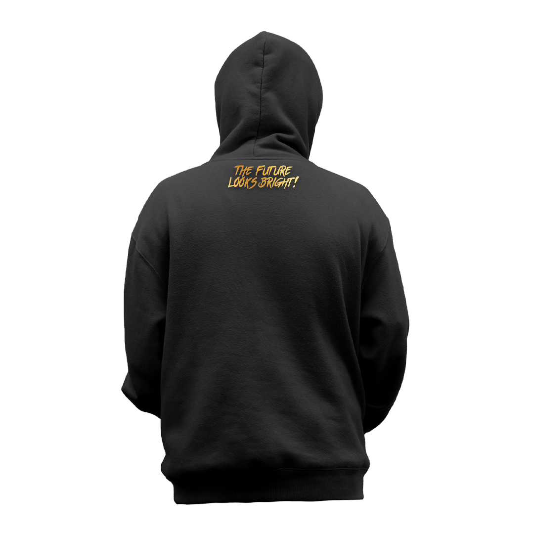 Valuetainment Lion Black & Gold Shield Performance Hoodie - Premium Pullover for Men & Women - Gym, Workout & Casual Wear