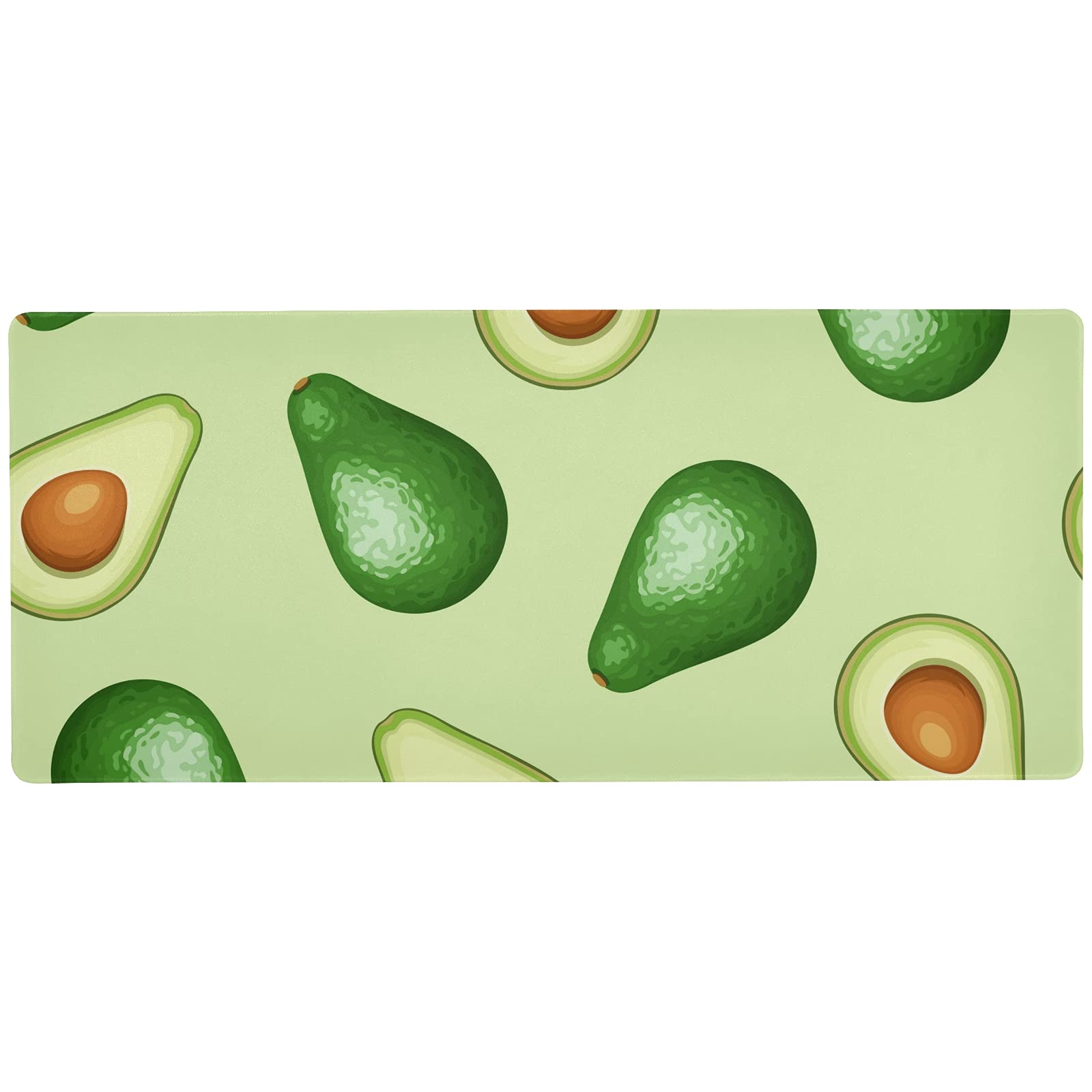 Premium Avocado Print Desk Mat - Extra Large 31.5x15.7in Gaming Mouse Pad & Table Cover for Writing, Laptop, PC - Non-Slip Office & Home Workspace Accessory - Perfect for Gaming, Studying and Remote Work