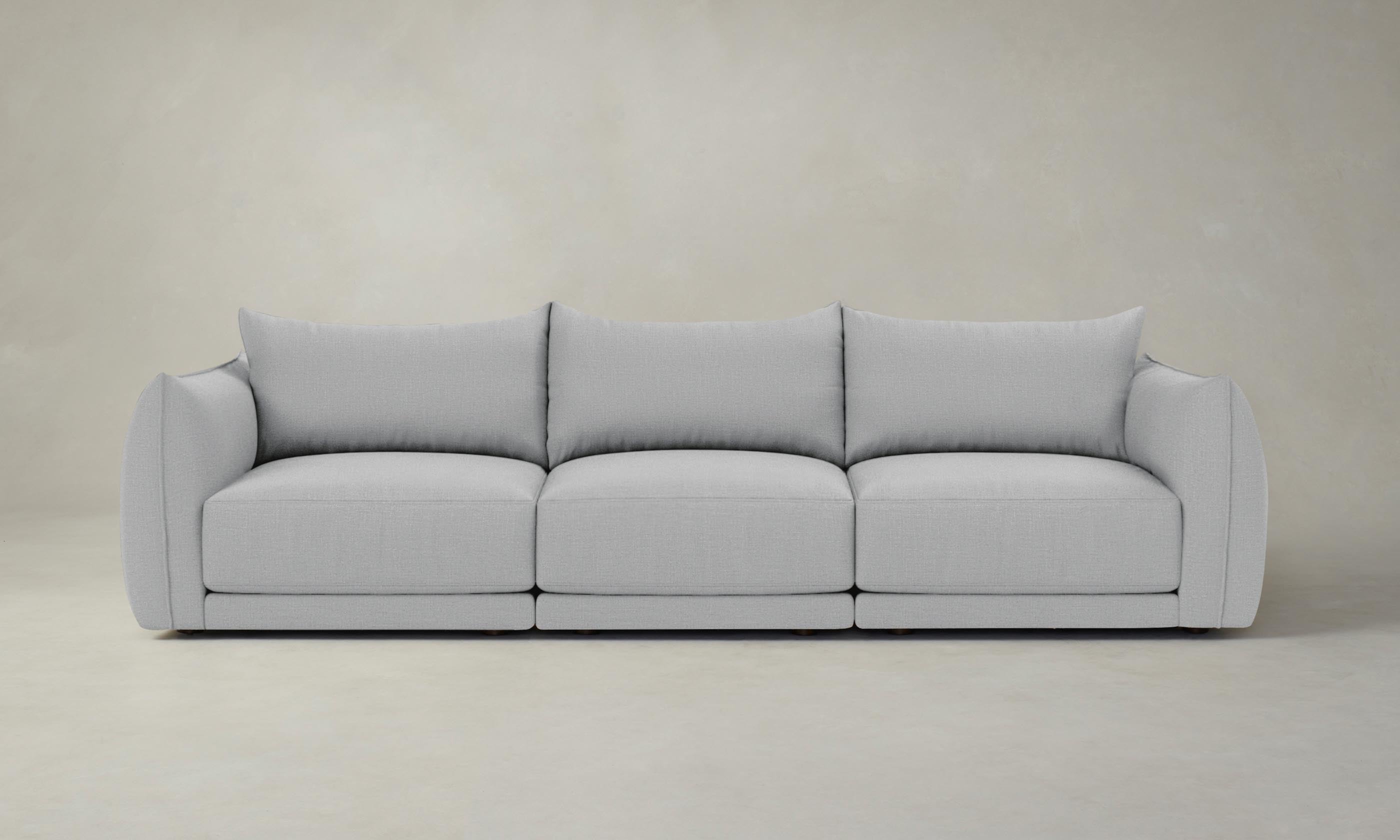The Jones Modular Sofa - Performance Linen Weave Cloud - Modern Sectional Couch for Living Room, Lounge & Home Theater - Comfortable & Durable Fabric Sofa Set