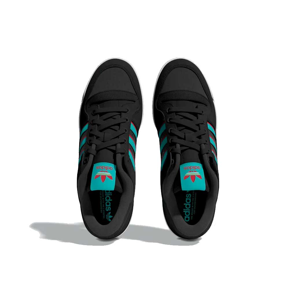 Adidas Forum 84 Low ADV Sneakers - Core Black/Bold Gold/Better Scarlet - Men's Casual Shoes for Streetwear & Everyday Wear