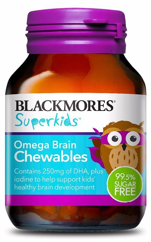Blackmores Superkids Omega Chewables - Delicious Fish Oil Gummies for Kids with DHA & EPA - Supports Brain Development & Immune Health - Perfect for School Lunchboxes & After-School Snacks