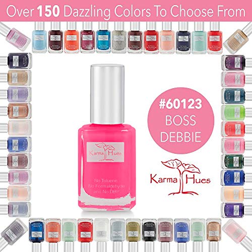 Organic Non-Toxic Vegan Nail Polish - Cruelty Free Fast Drying Long Lasting Nail Art Paint for Women | Perfect for Daily Wear, Special Occasions & Salon Quality Manicures (Boss Debbie)