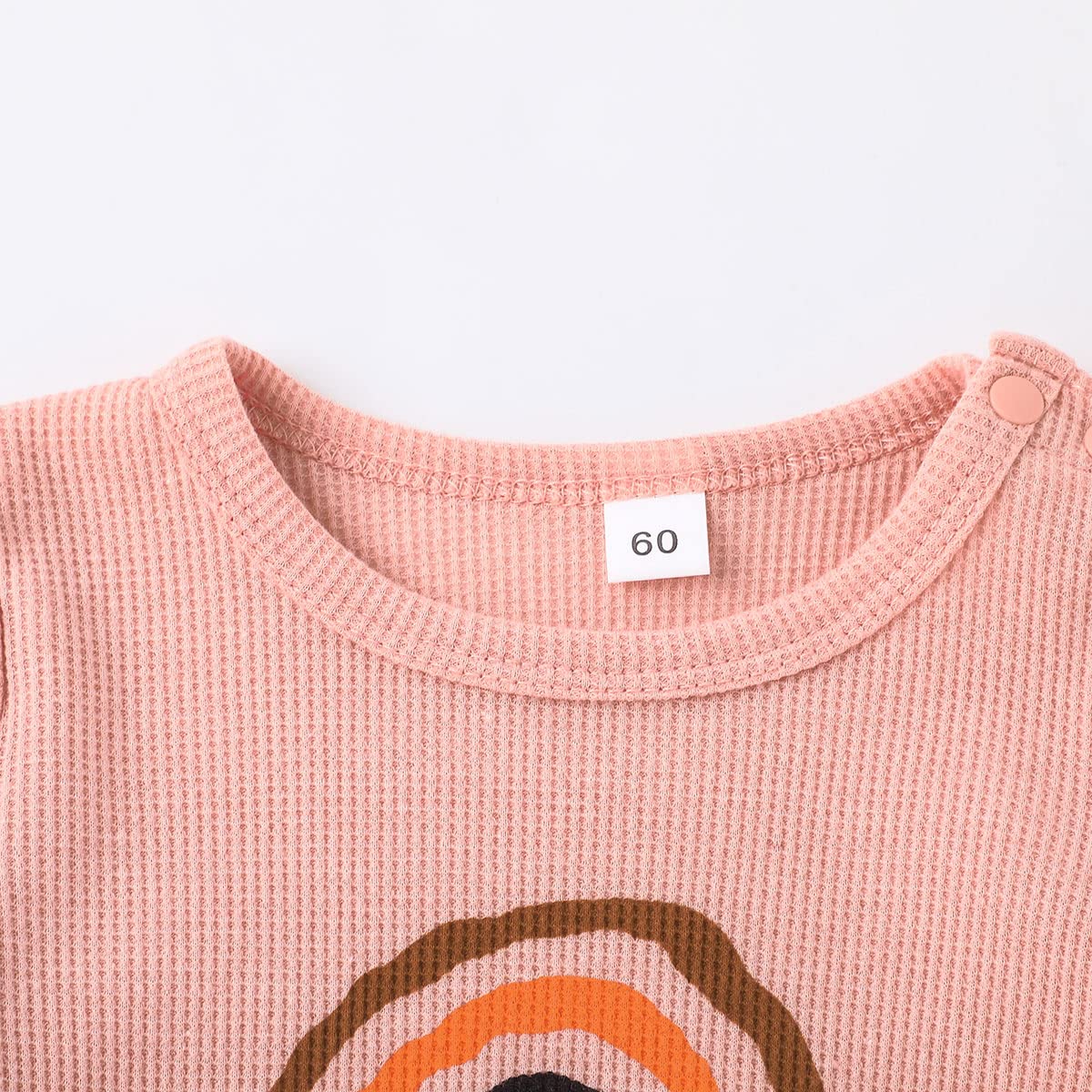 Newborn Baby Girl & Boy Rainbow Romper - Waffle Knit Jumpsuit for Summer | Matching Family Outfits for Mom & Dad | Perfect for Photoshoots, Beach Trips & Family Gatherings