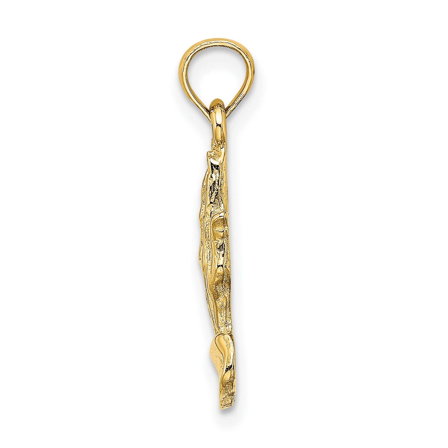 14K Yellow Gold Praying Hands Charm Pendant - Perfect for Necklaces, Bracelets & Spiritual Jewelry Gifts