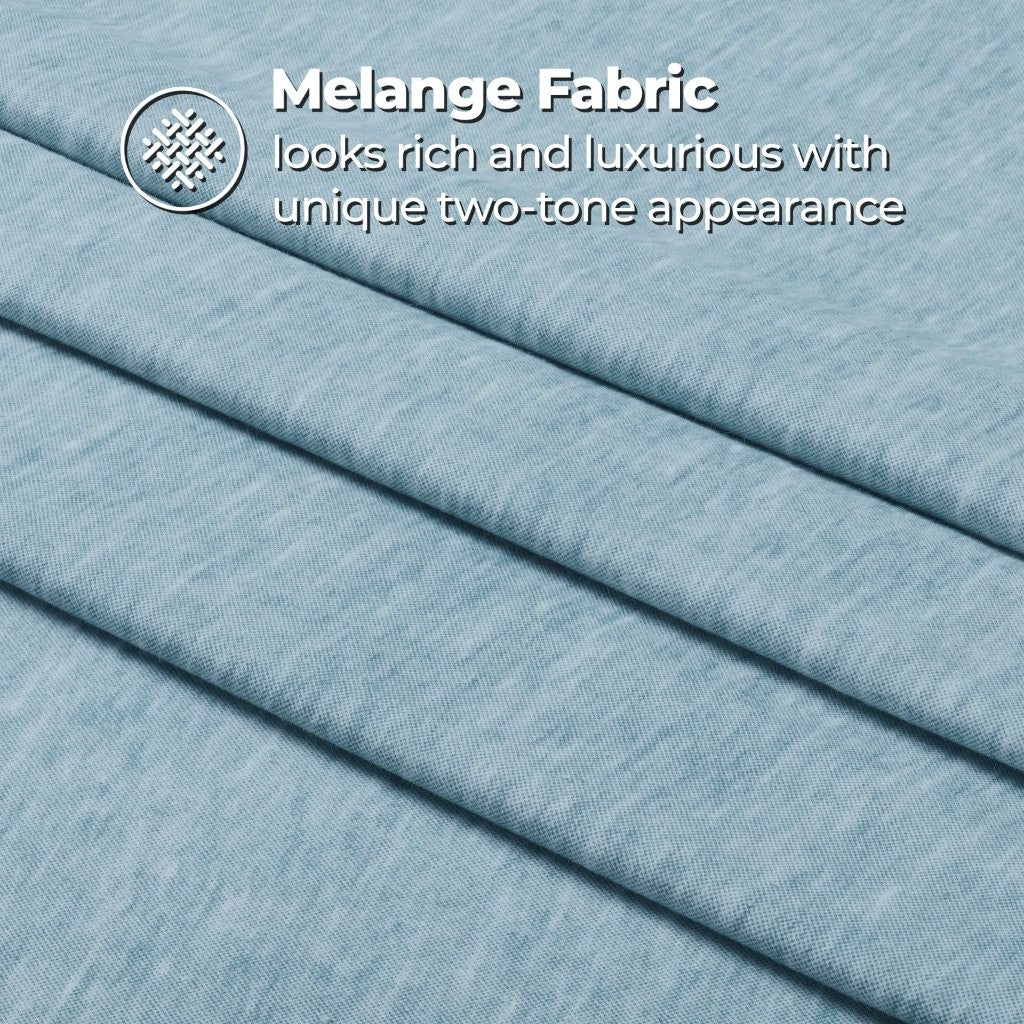 Premium Melange Flannel Cotton Two-Toned Brushed Deep Pocket Sheet Set - Ultra Soft & Cozy for Winter Nights, Perfect for Bedroom Comfort & Warmth
