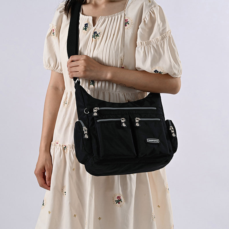 Women's Waterproof Crossbody Shoulder Bag with Multiple Pockets - Perfect for Travel, Shopping & Daily Use