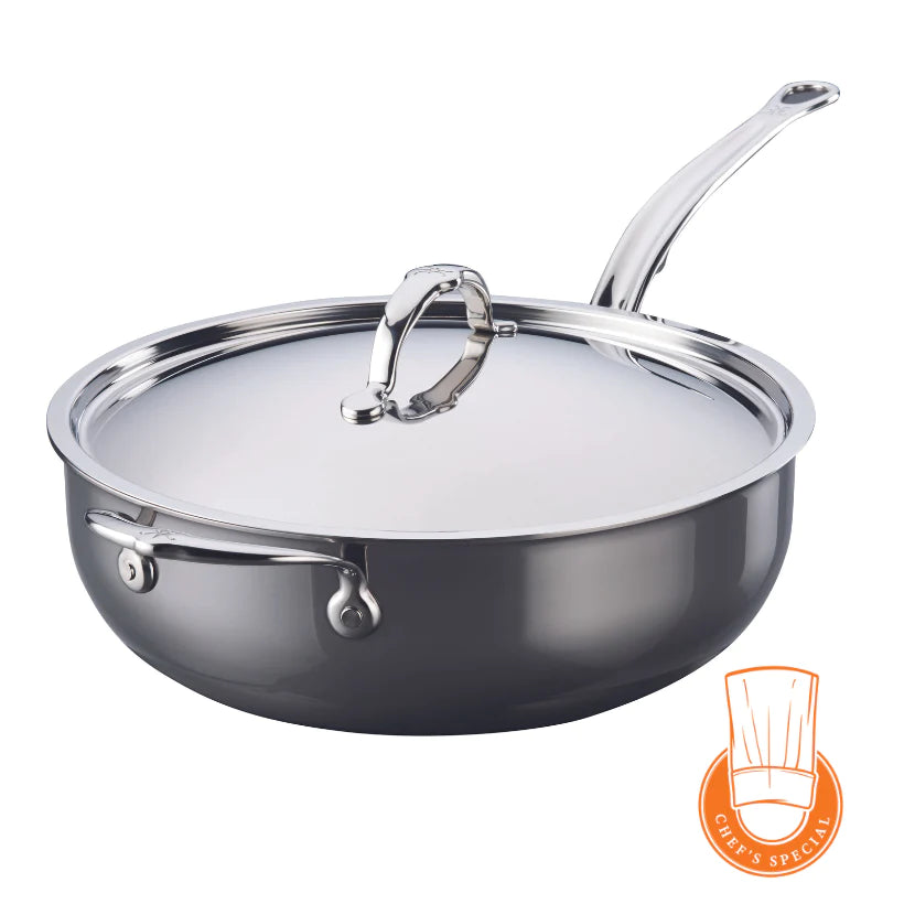 Premium Nanobond Nonstick Essential Pan with Glass Lid - 10 Inch Frying Pan for Eggs, Pancakes & Stir Fry - Oven & Dishwasher Safe Cookware for Healthy Cooking