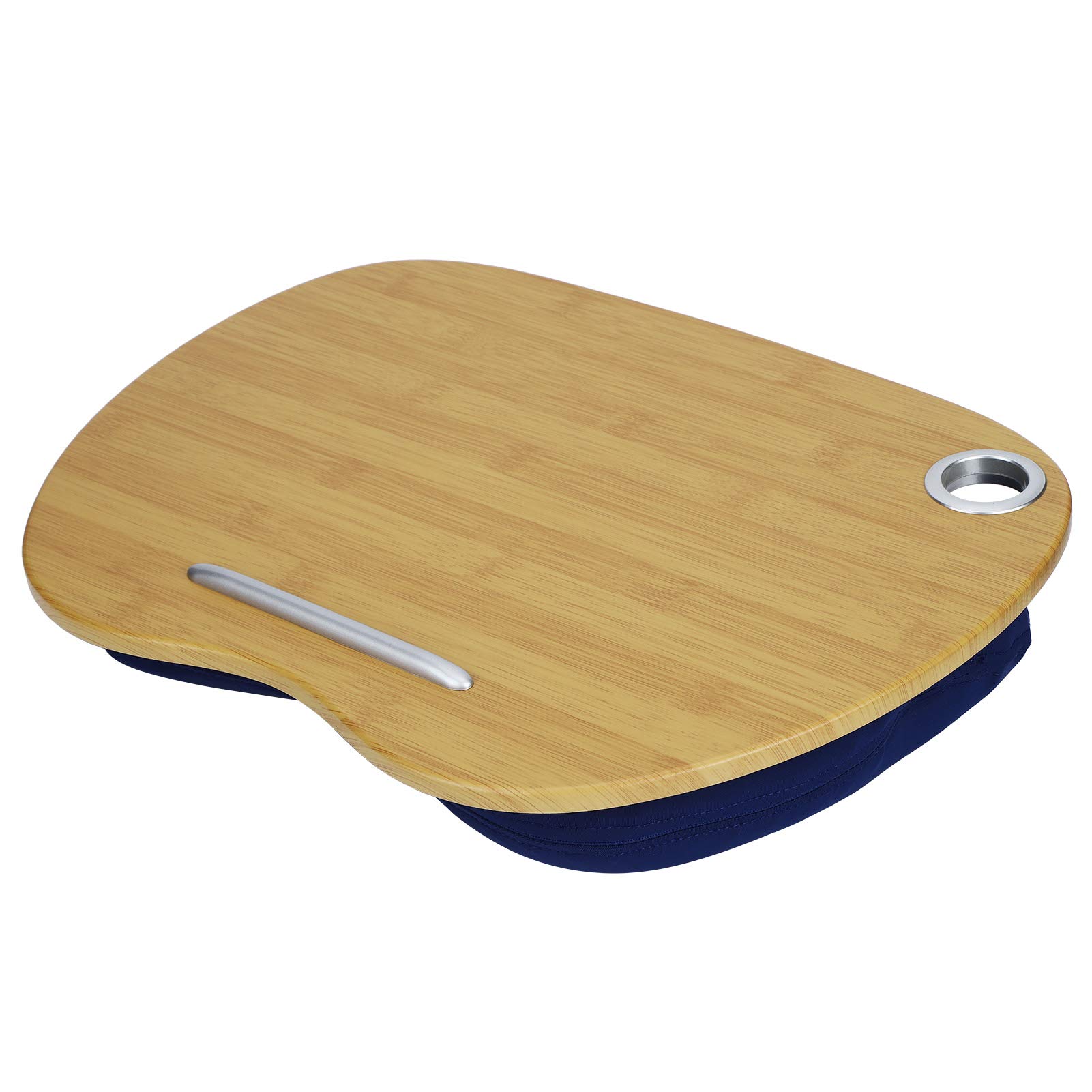 Yencoly Adjustable Multifunctional Bed Table - Portable Laptop Desk for Home, Office & Outdoor Use - Lightweight Lap Desk with Cushion for Working, Writing, Studying & Eating (Blue) - Perfect for Bed, Sofa, Floor & Travel