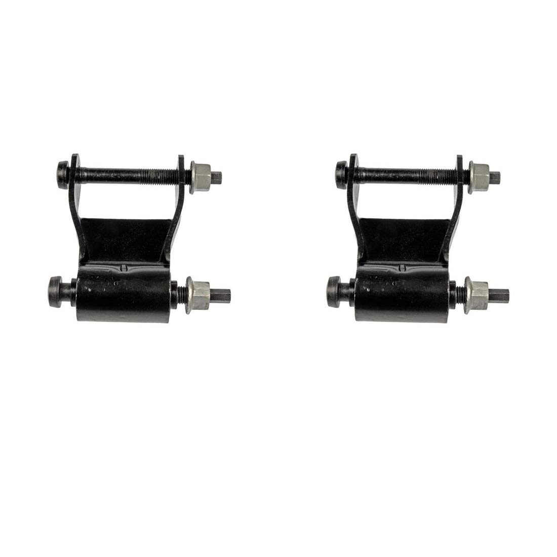AutoDN 2X Heavy Duty Rear Leaf Spring Shackle Kit - Compatible with 2000-2001 Dodge Ram 2500 3500 - Enhanced Suspension for Towing & Off-Roading