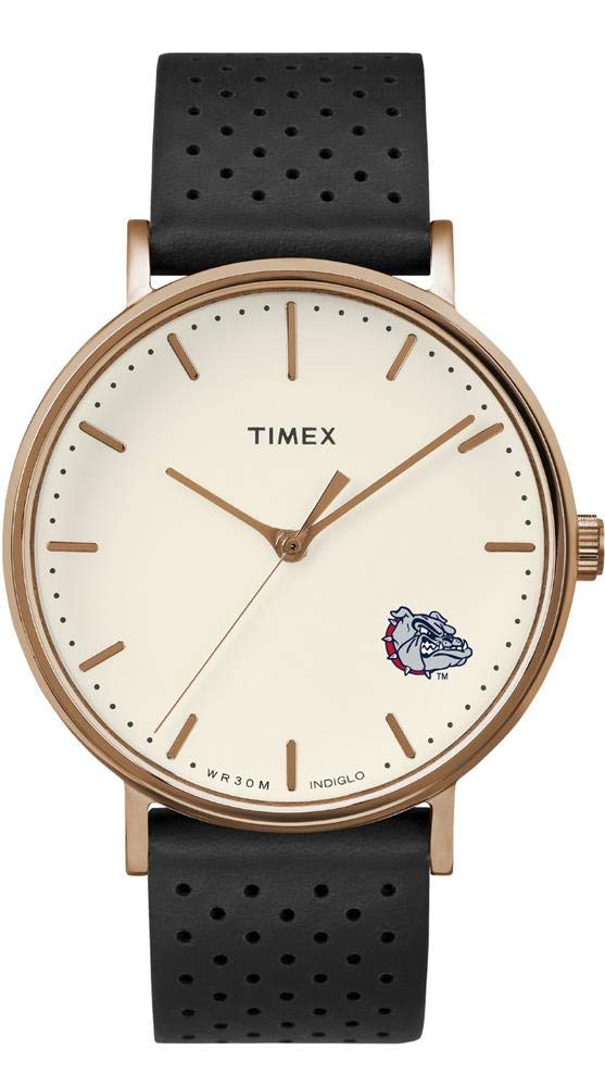 Timex Women's Rose Gold Gonzaga University Bulldogs Watch - Stylish & Durable for School, Work & Everyday Wear