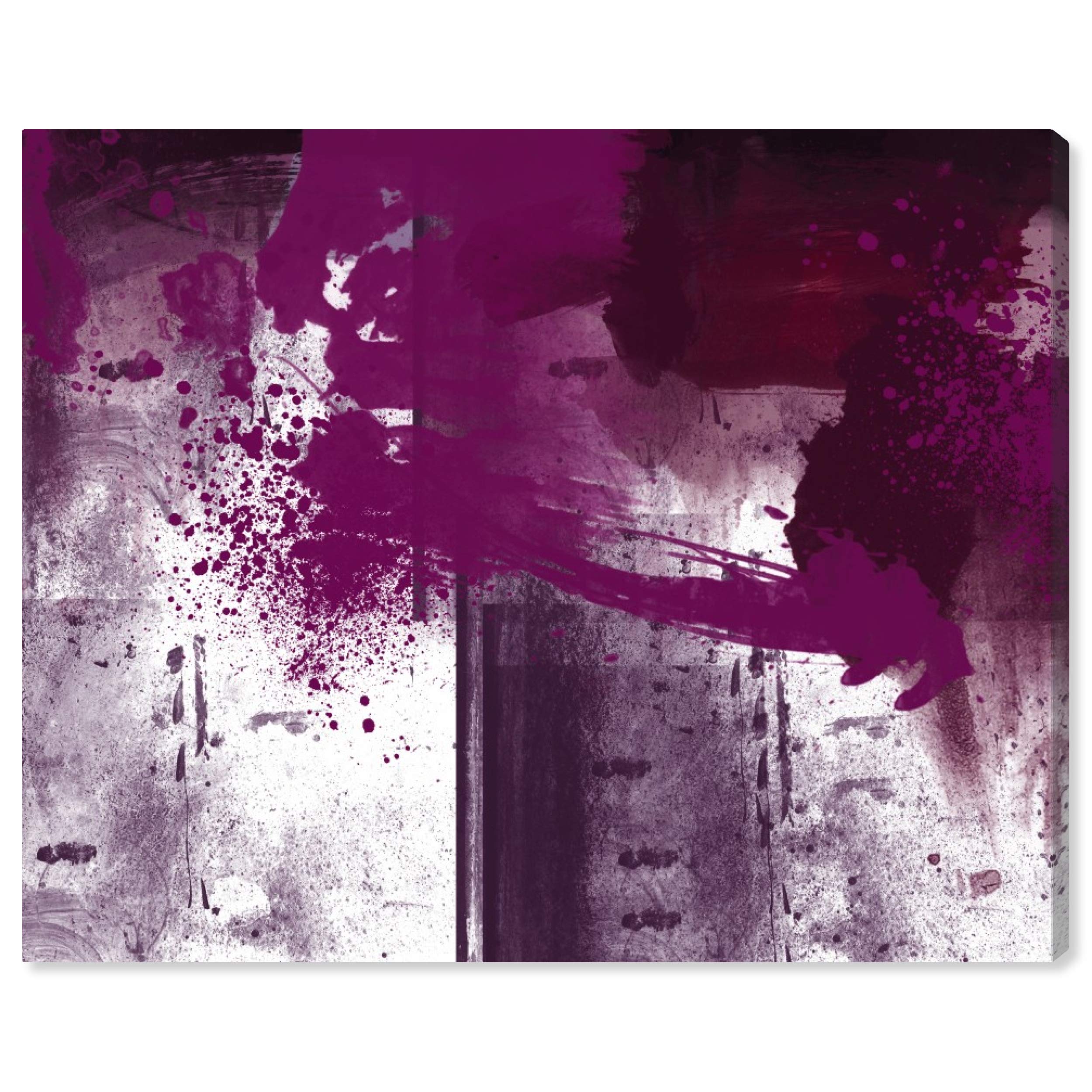 Abstract Wall Art Canvas Print 'Violet Substance' - 16