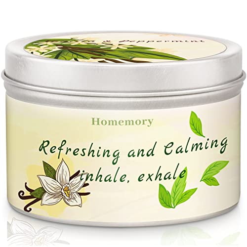 9- Vanilla Peppermint Scented Candle