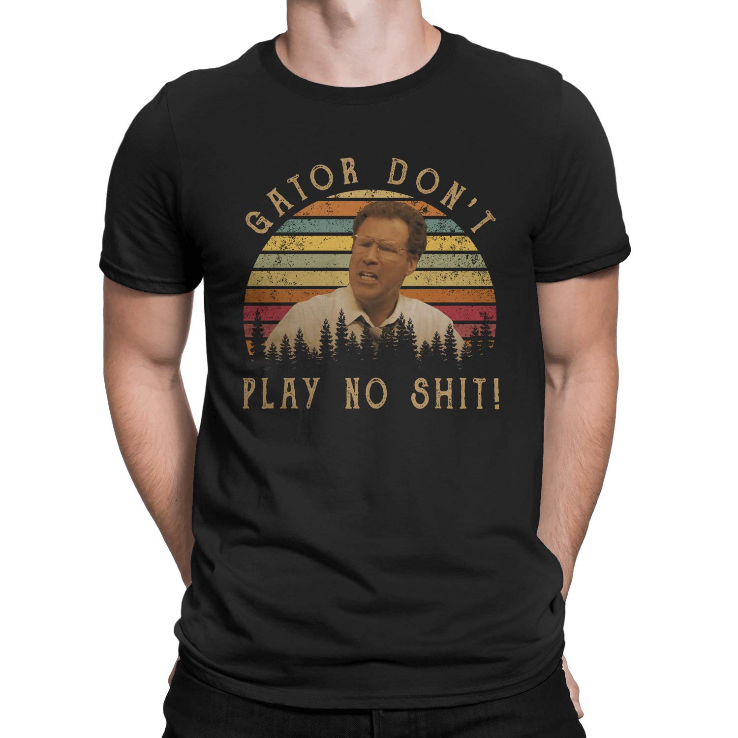 Gator Don't Play No Shit Funny Alligator Graphic T-Shirt - Cool Casual Cotton Tee for Men & Women - Perfect for Parties, Gifts, and Everyday Wear