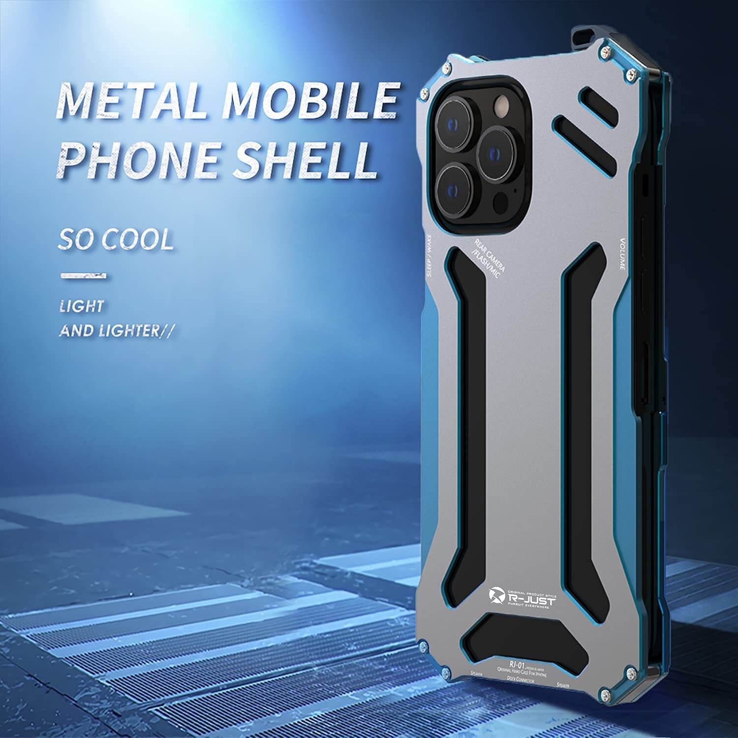 iPhone 13 Pro Max Case - Shockproof Aluminum Metal Bumper Cover with Military-Grade Protection | Perfect for Outdoor Adventures, Travel & Daily Use